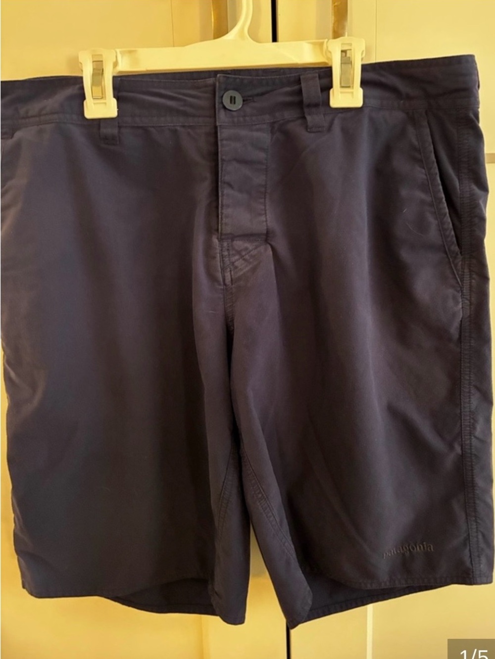 Patagonia Navy Flat-Front Men's Shorts